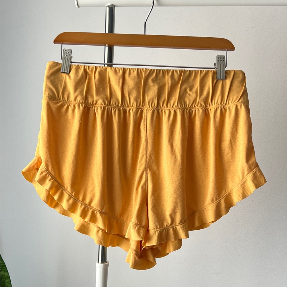 FP Movement by Free People High Waist Yellow Shorts L